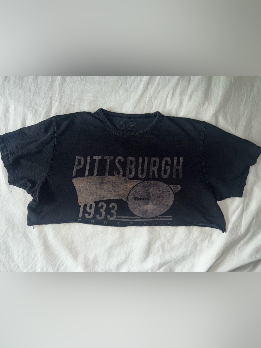Pittsburgh Steelers Vintage Black Graphic Tee